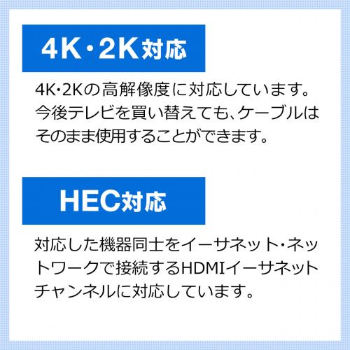 HDMIケーブル(5m・4K・3D対応・Ver1.4規格・PS4・XboxOne・フルハイビジョン対応・ブラック)