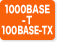 1000BASE-T 100BASE-TX