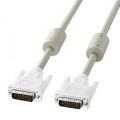 DVIケーブル デュアルリンク対応 1m ホワイト