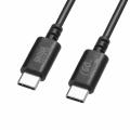 USB Type-Cケーブル 2m USB2.0 USB PD 60W USB-IF認証品 ブラック