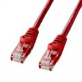 LANケーブル カテゴリ6 5m UTP レッド