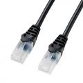 ツメが折れない LANケーブル Cat5e 3m UTP より線 ブラック