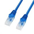 ツメが折れない LANケーブル Cat5e 3m UTP より線 ブルー