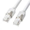 ツメが折れない Cat6A LANケーブル 3m UTP 単線 ホワイト