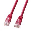 カテゴリ5e LANケーブル 30m 単線 UTP レッド