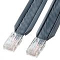 アンダーカーペットLANケーブル カテゴリ6 5m 単線 グレー