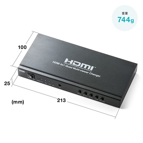 HDMI Quad Multiviewer 4入力1出力 HDMI画面分割切替器 Amazon.co.jp: HDMI画面分割切替器 マルチビューワー 4入力1出力