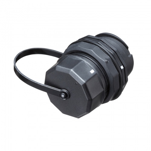 パネルマウント対応 RJ-45中継アダプタ CAT6A STP 防水防塵 IP68 PoE/PoE+/PoE++対応