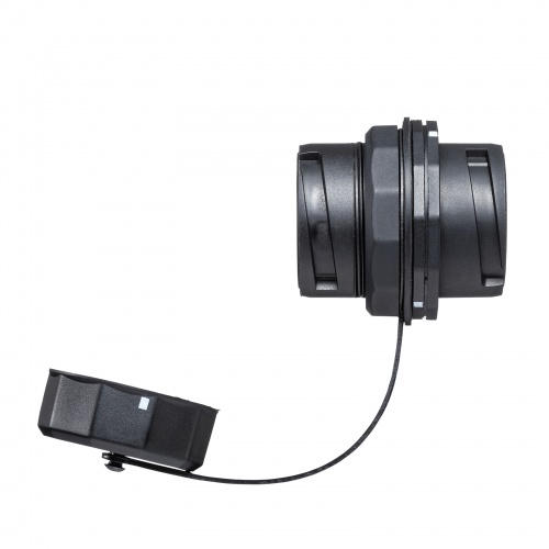 パネルマウント対応 RJ-45中継アダプタ CAT6A STP 防水防塵 IP68 PoE/PoE+/PoE++対応