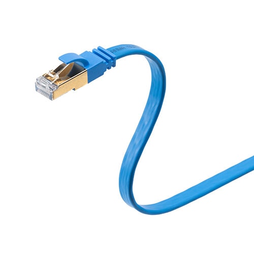 【アウトレット】LANケーブル カテゴリ8 薄型 3m ブルー