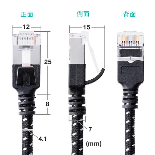 ピンク　CAT7細径メッシュLANケーブル (1m) メスーメス ピンク CAT7細径メッシュLANケーブル (1m) メスーメス Amazon.co