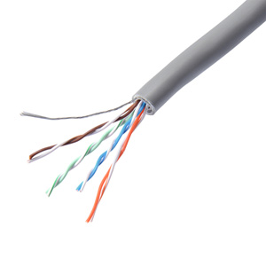 【アウトレット】簡易屋外用LANケーブル カテゴリ5e 300m ケーブルのみ 自作用 単線 STP ライトグレー