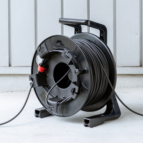 【アウトレット】光ファイバーHDMIケーブル 100m 巻き取りドラムつき 8K/60Hz 4K/120Hz対応 48Gbps