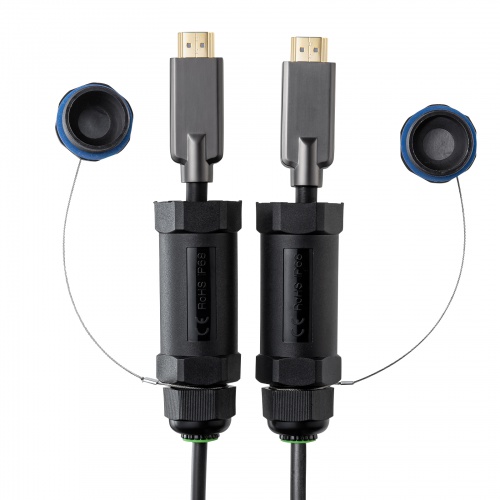 【アウトレット】光ファイバーHDMIケーブル 100m 巻き取りドラムつき 8K/60Hz 4K/120Hz対応 48Gbps