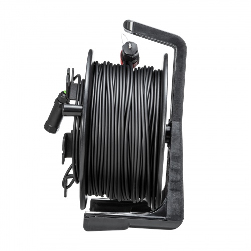 【アウトレット】光ファイバーHDMIケーブル 100m 巻き取りドラムつき 8K/60Hz 4K/120Hz対応 48Gbps