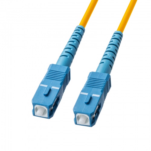 光ファイバーケーブル 3m 1芯 シングルモード SC-SCコネクタ アーマード 難燃性 IE60332-1 イエロー