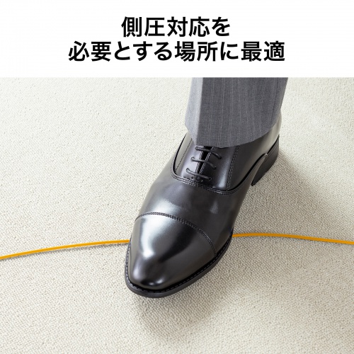 光ファイバーケーブル 5m 1芯 シングルモード SC-SCコネクタ アーマード 難燃性 IE60332-1 イエロー