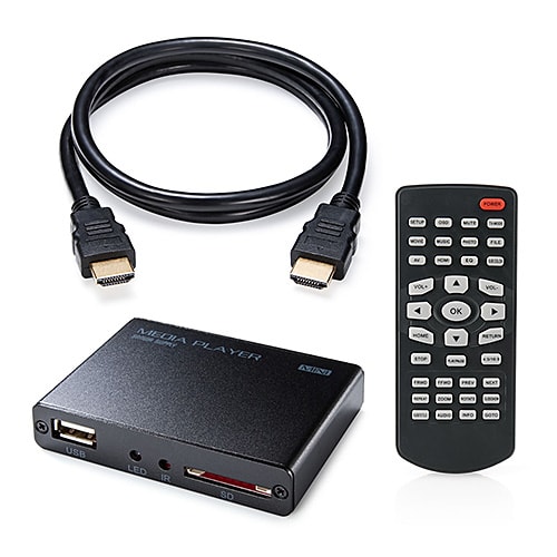 メディアプレーヤー(HDMI・MP4/FLV/MOV対応・USBメモリ/SDカード)/400