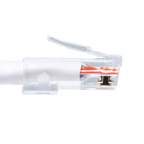 【アウトレット】RJ-45コネクタ(CAT6/CAT5e兼用・ケーブル透過式・単線・より線)