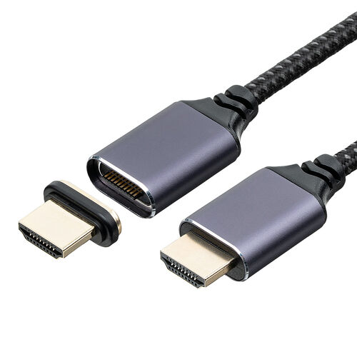 ウルトラハイスピードHDMIケーブル 0.5m マグネット接続コネクタ 8K60Hz 4K120Hz HDR対応