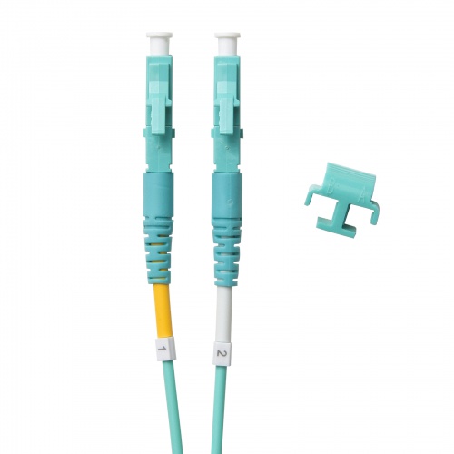 光ファイバケーブル OM3 10GBASE-SR/SW規格 10Gbps マルチモード LC×2-LC×2 メガネ型 2芯 50μm ショートブーツ 1m