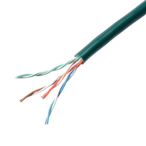 【アウトレット】カテゴリ5e LANケーブル 300m UTP 単線 ケーブルのみ グリーン