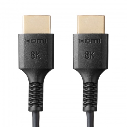 【アウトレット】ウルトラハイスピードHDMIケーブル スリムタイプ 0.5m 8K/60Hz Dynamic HDR対応 48Gbps UltraHighSpeed認証品