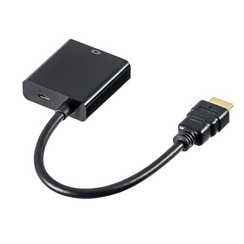 Hdmi Vga変換アダプター Hdmiオス Vgaメス変換 画面拡張 複製 フルhd出力可能 電源不要 Yk Kc022hv 500 Kc022hv ケーブルのネット通販専門店 ケーブル市場