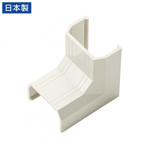 ケーブルモール 連結部品 幅22mm 入角(イリズミ)タイプ CA-KK22用 配線 ダクト カバー ケーブル収納 ミルキーホワイト