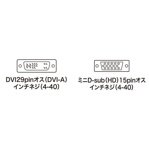【アウトレット】DVIケーブル(アナログ・5m)