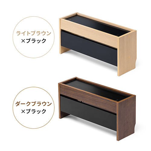 在庫限り】ケーブルボックス 卓上サイズ 木製 スマホスタンド ノート