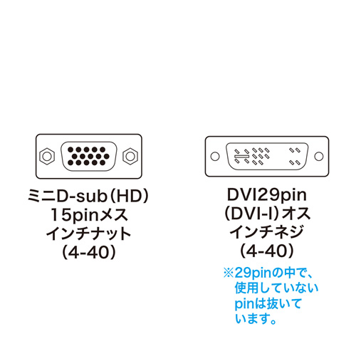 DVIアダプタ(変換・VGA-DVI)