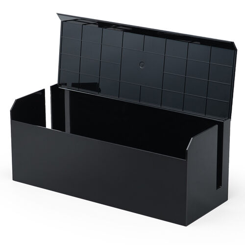 ケーブルボックス ABS樹脂製 完成品 幅40cm 電源タップ収納ボックス ブラック