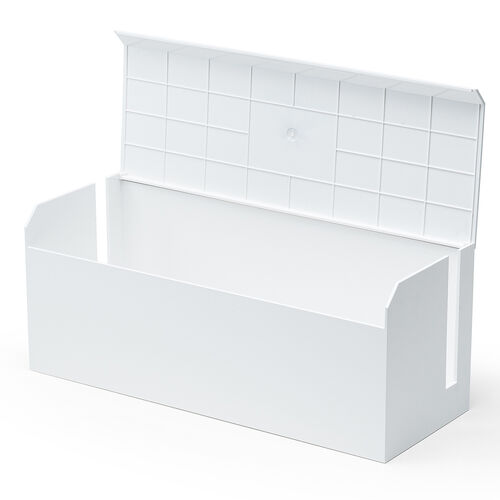 ケーブルボックス ABS樹脂製 完成品 幅40cm 電源タップ収納ボックス ホワイト