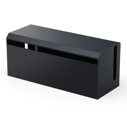 ケーブルボックス ABS樹脂製 幅40cm VESA対応 完成品 電源タップ収納ボックス ブラック