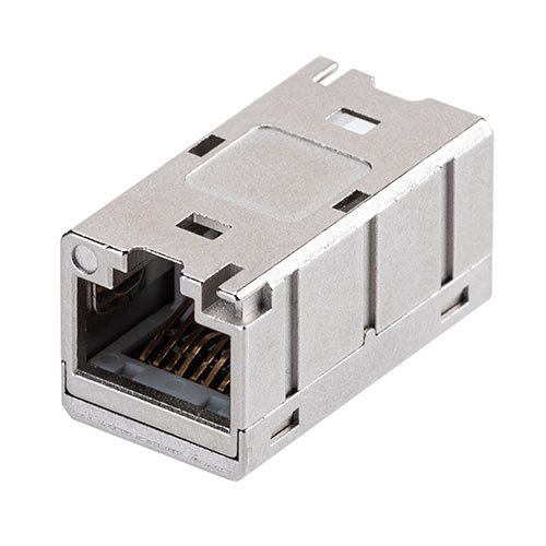 LANケーブル中継アダプタ CAT6A対応 STP UTP対応 RJ-45端子/500-LAN