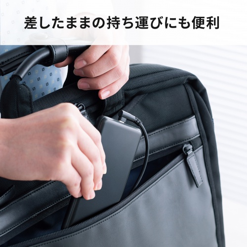 USB 2.0 Type-Cケーブル(C-A・L型・2m)