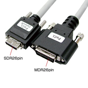 カメラリンクPoCL細径ケーブル(SDR26pinオス-MDR26pinオス・2m)