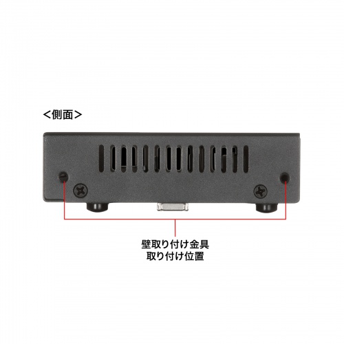 スイッチングハブ PoE給電 ギガビット メタル筐体 8ポート PoE+ IEEE 802.3af/at ファンレス 静音 マグネット付き 全ポート合計60W