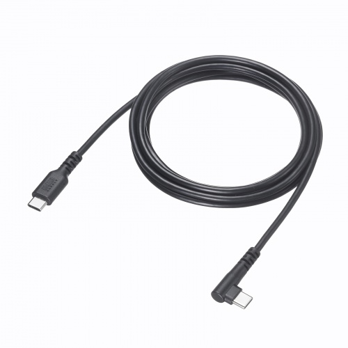 USB 2.0 Type-Cケーブル(C-C・片側L型コネクタ・60W・2m)