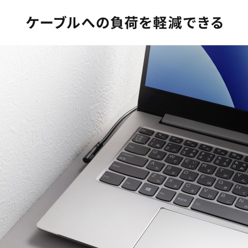 USB 2.0 Type-Cケーブル(C-C・片側L型コネクタ・60W・2m)