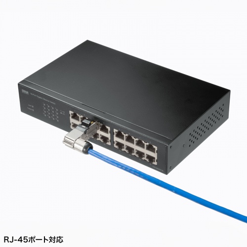 L字型 RJ-45コネクタ 自作用 カテゴリ6A かしめ工具不要