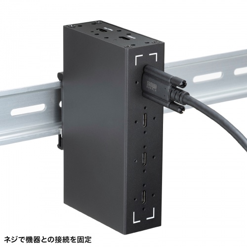 産業用 USB Type-Cケーブル 1m USB 20Gbps USB PD 240W対応 抜け止め デュアルスクリューロック