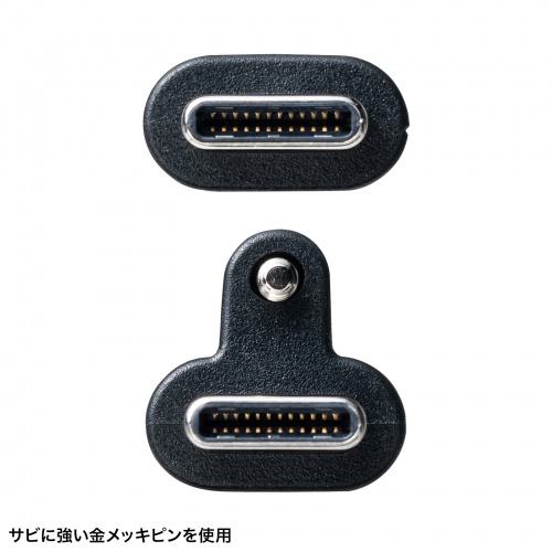 産業用 USB Type-Cケーブル 2m USB 20Gbps USB PD 240W対応 抜け止め シングルスクリューロック