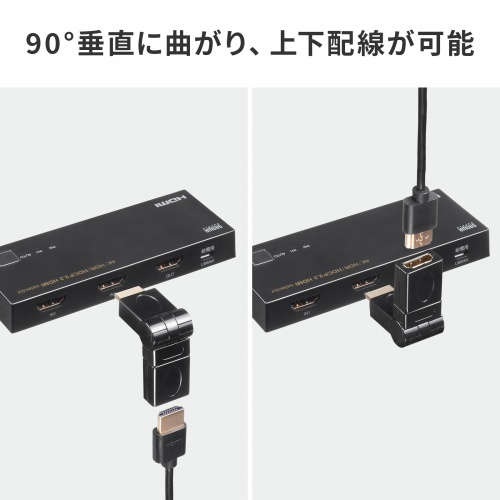 HDMI回転アダプタ 4K/60Hz対応