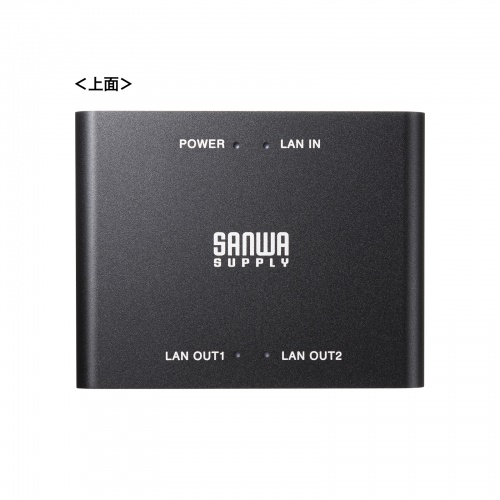スイッチングハブ LANハブ ギガビット 3ポート 2分配 USB-C給電 金属筐体 AUTO-MDIX