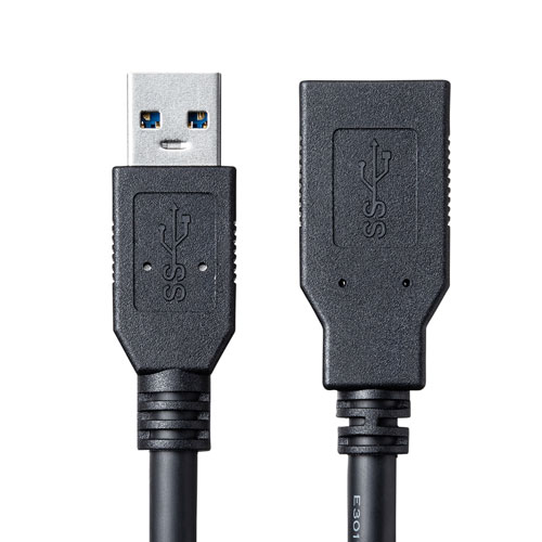 USB3.0延長ケーブル 1m ブラック