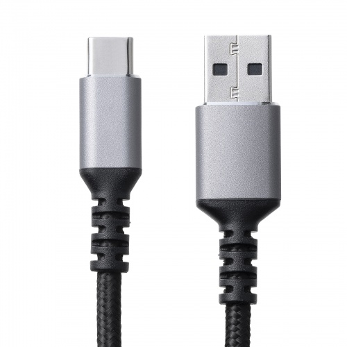 USB Type-Cケーブル 0.5m USB2.0 高耐久ポリエステルメッシュ AtoC