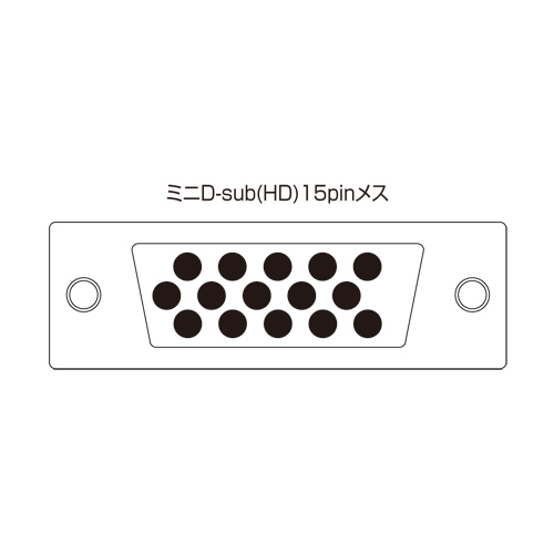 高性能ディスプレイ分配器(VGA・ミニD-sub15pin・2分配)