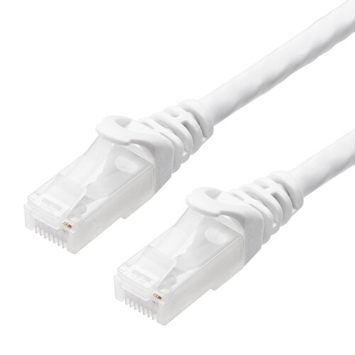 ツメが折れない LANケーブル カテゴリ6A 1m より線 UTP ホワイト